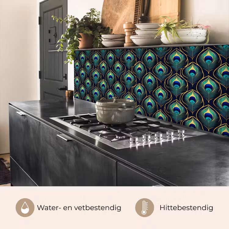 Pauw - Veren - Groen keuken achterwand 2 middel 871 -usp_NL