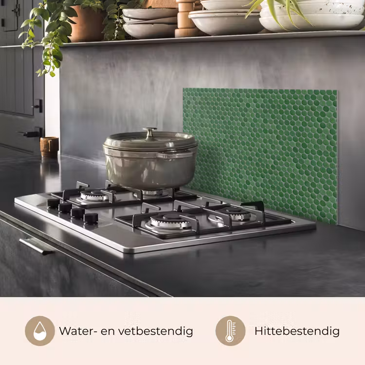 Penny - Mozaïek - Bosgroen - Green keuken achterwand spatscherm klein 900 -usp_NL