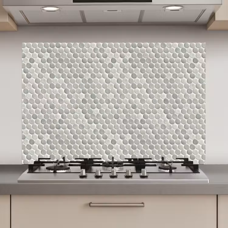 Penny - Mozaïek - Lichtgrijs keuken achterwand spatscherm klein 900 -3d_website