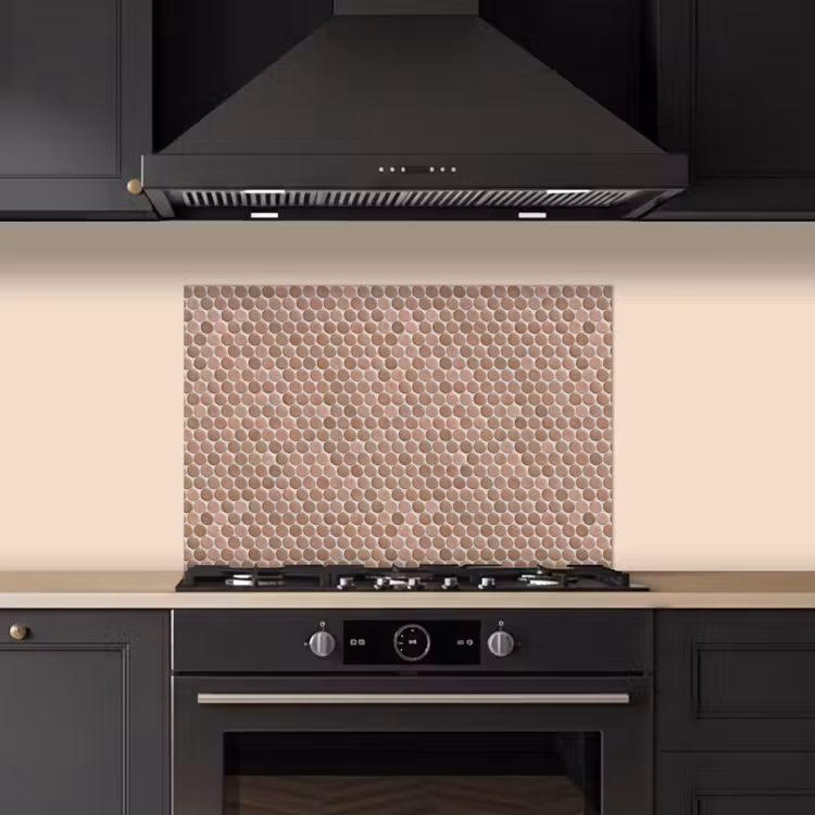 Penny - Mozaïek - Oudroze - Terracotta keuken achterwand spatscherm klein 900 -sfeer1
