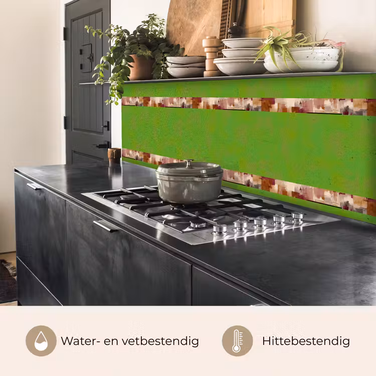 Penseelstrepen - Herfstsymfonie - Bordeauxrood keuken achterwand 2 middel 871 -usp_NL