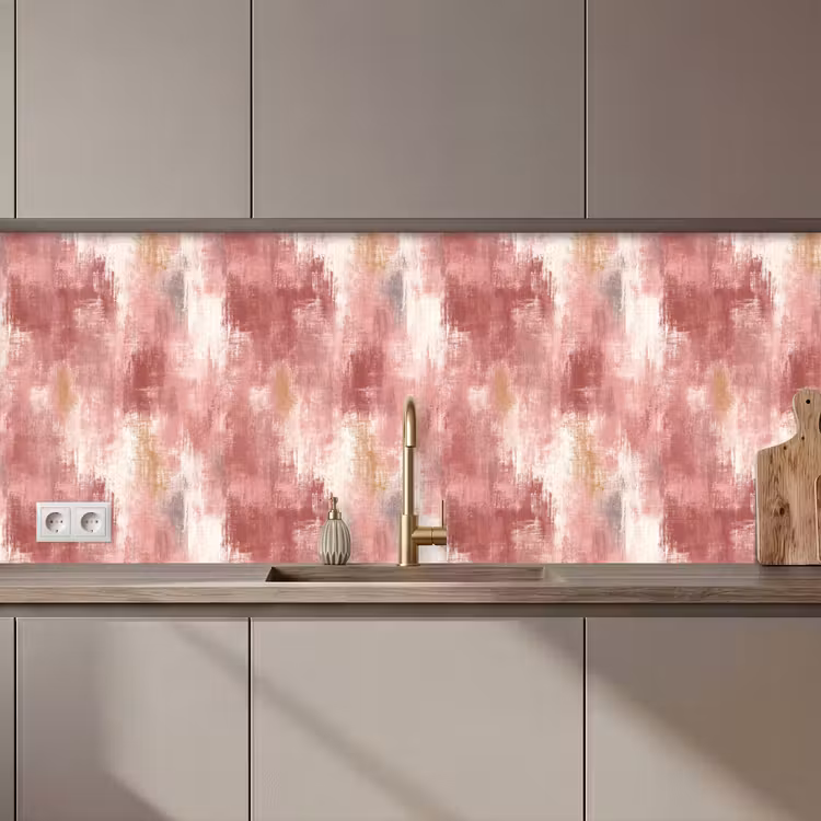 Penseelstrepen - Verweerd - Roze keuken achterwand 2 middel 871 zz_3dshopping