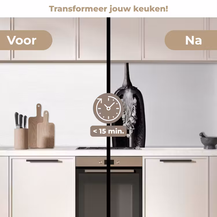 Pepers - Zwart - Wit - Zaadlijsten keuken achterwand 2 middel -voor-na2_NL