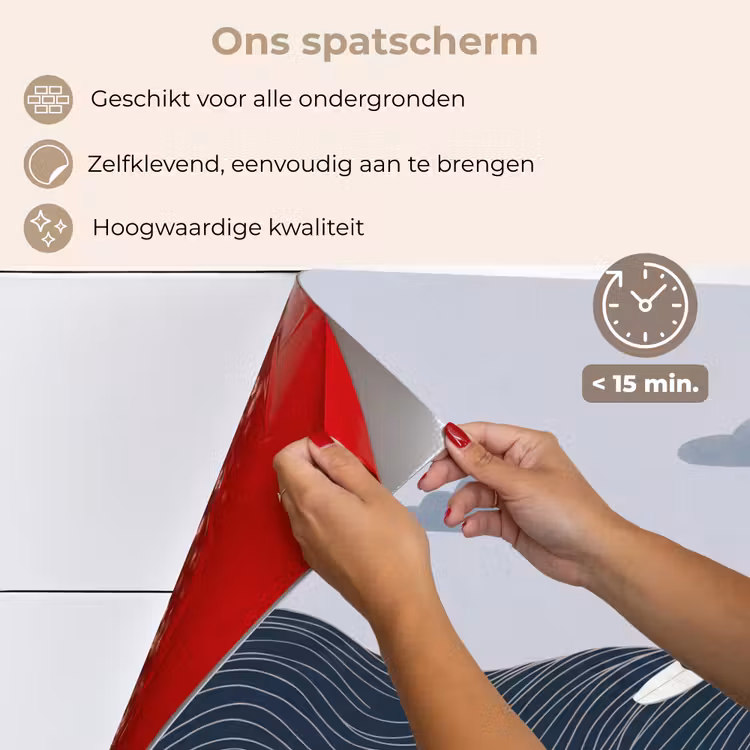 Persoon - Surfen - Oceaan - Natuur - Modern keuken achterwand spatscherm klein -spatscherm_NL