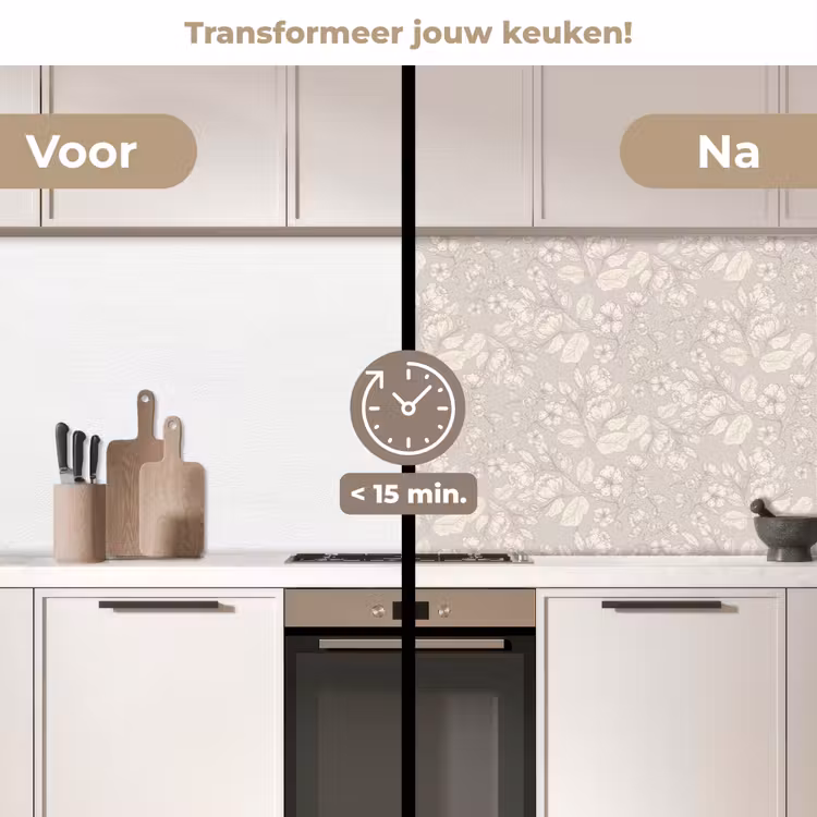 Pioenrozen - Bloesem - Bessen keuken achterwand 2 middel 871 -voor-na2_NL