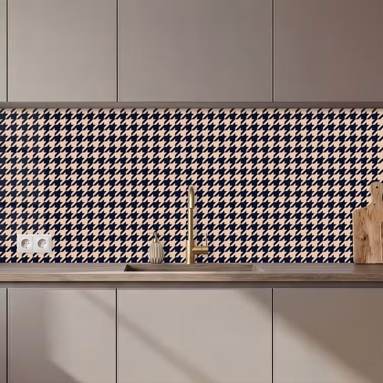 Plaid - Patroon - Ruit - Donkerblauw keuken achterwand 2 middel 871 zz_3dshopping