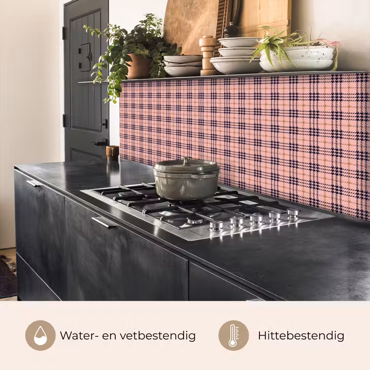 Plaid - Patroon - Schotse - Roze keuken achterwand 2 middel 871 -usp_NL