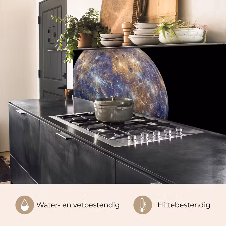 Keuken achterwand - Planeet - Kraters - Ruimte - Planeet - Kraters - Ruimte keuken achterwand 2 middel