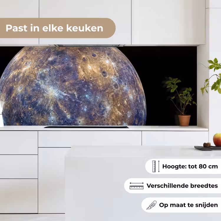 Keuken achterwand - Planeet - Kraters - Ruimte - Planeet - Kraters - Ruimte keuken achterwand 2 middel