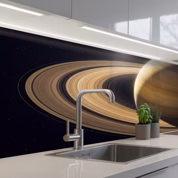 Keuken achterwand - Planeet - Ringen - Ruimte - Planeet - Ringen - Ruimte keuken achterwand 2 middel