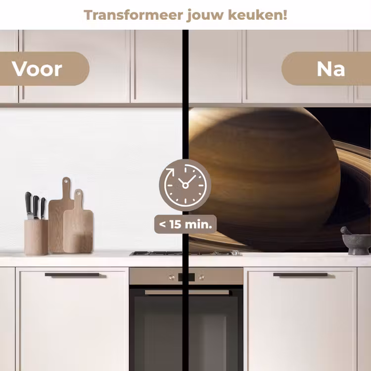Keuken achterwand - Planeet - Ringen - Ruimte - Planeet - Ringen - Ruimte keuken achterwand 2 middel