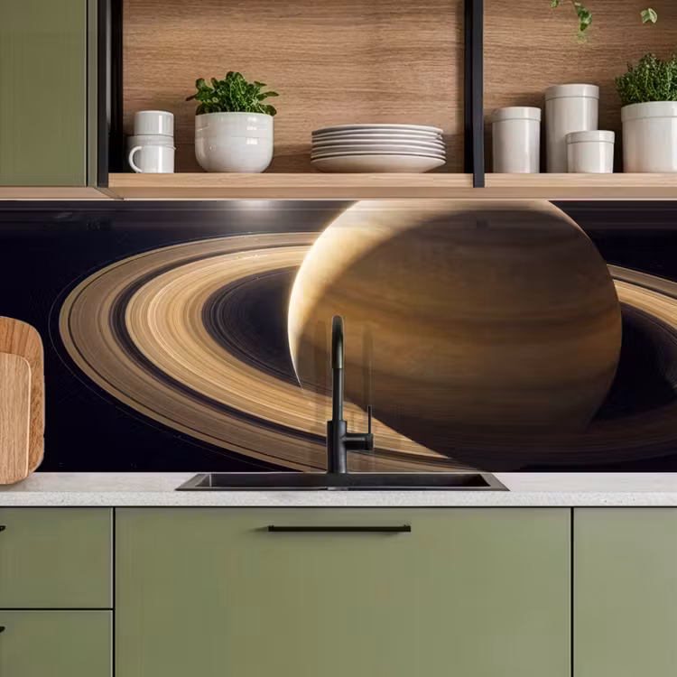 Keuken achterwand - Planeet - Ringen - Ruimte - Planeet - Ringen - Ruimte keuken achterwand 2 middel
