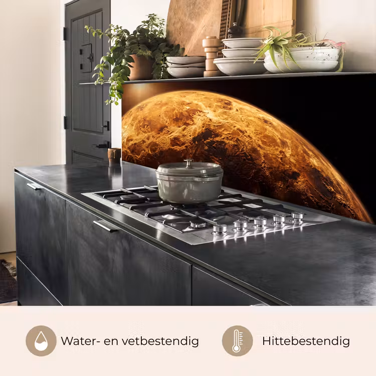 Keuken achterwand - Planeet - Ruimte - Oranje - Planeet - Ruimte - Oranje keuken achterwand 2 middel