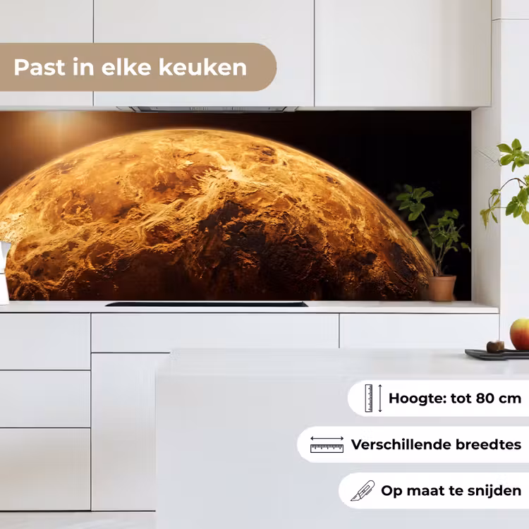 Keuken achterwand - Planeet - Ruimte - Oranje - Planeet - Ruimte - Oranje keuken achterwand 2 middel
