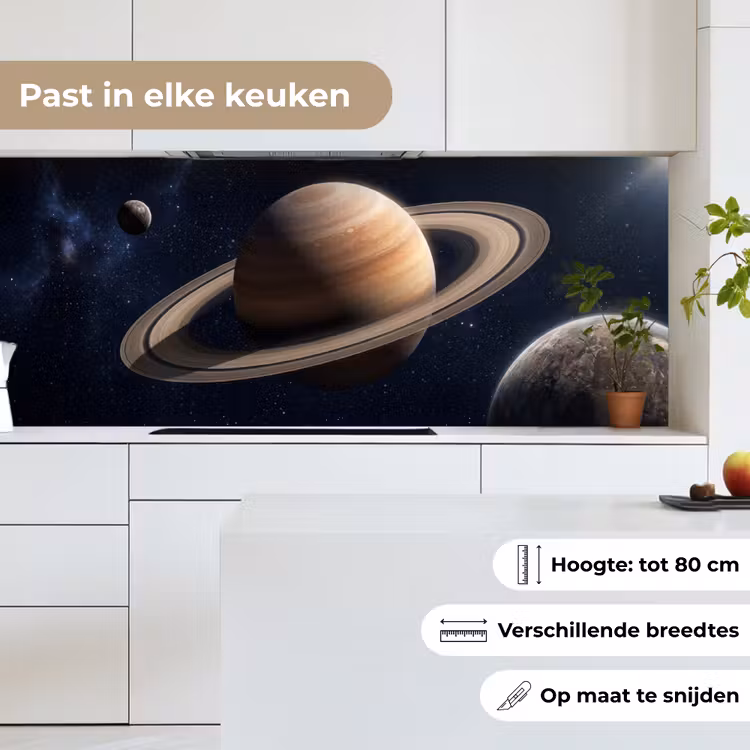 Planeten - Saturnus - Ruimte keuken achterwand 2 middel -sfeer4_NL