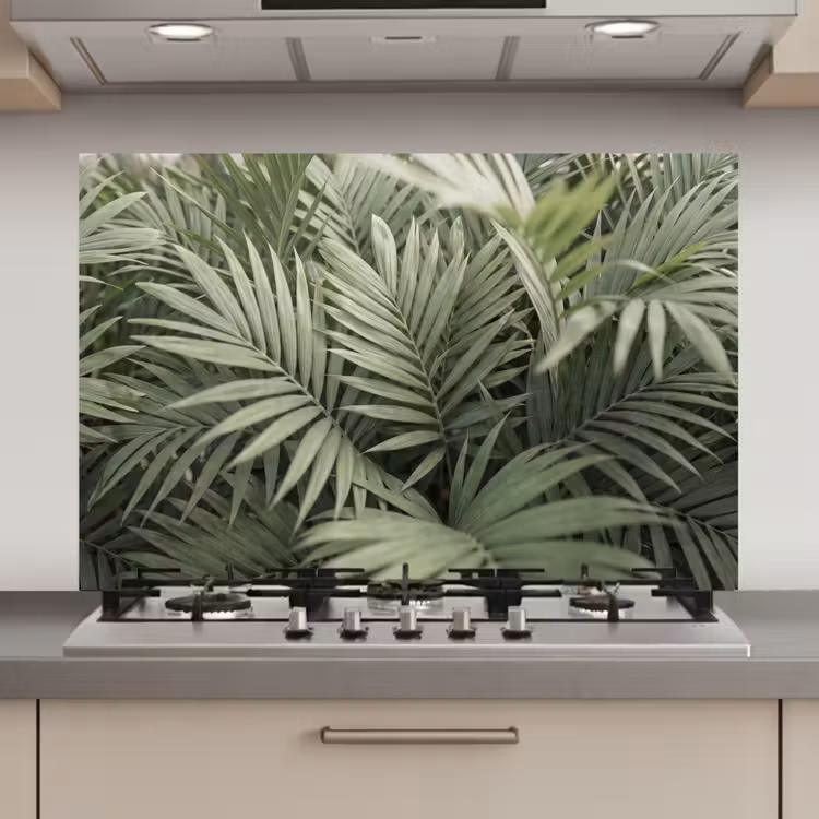 Plant - Palmbladeren - Natuur - Groen keuken achterwand spatscherm klein -3d_website