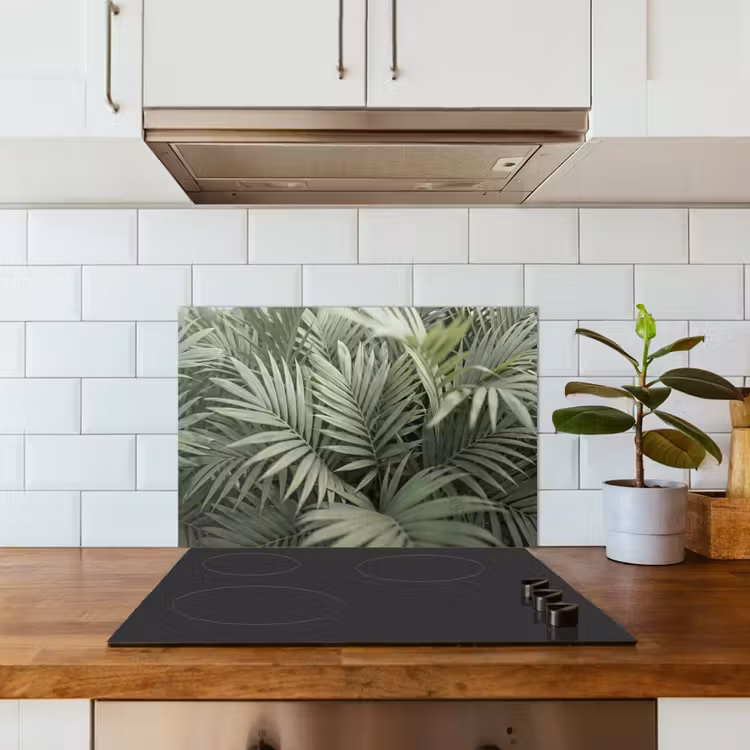 Plant - Palmbladeren - Natuur - Groen keuken achterwand spatscherm klein -sfeer2
