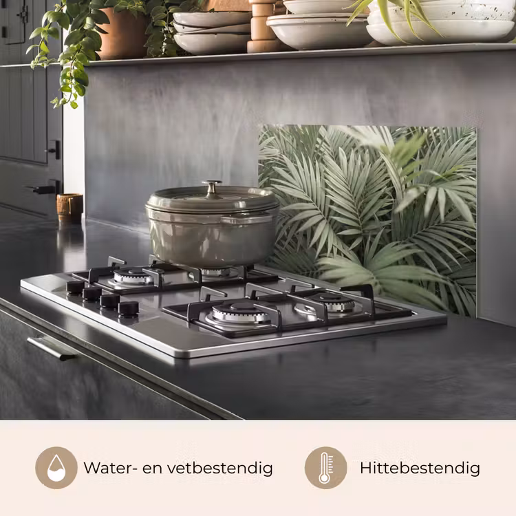 Plant - Palmbladeren - Natuur - Groen keuken achterwand spatscherm klein -usp_NL