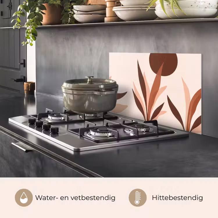 Planten - Abstract - Natuur - Bruin keuken achterwand spatscherm klein -usp_NL