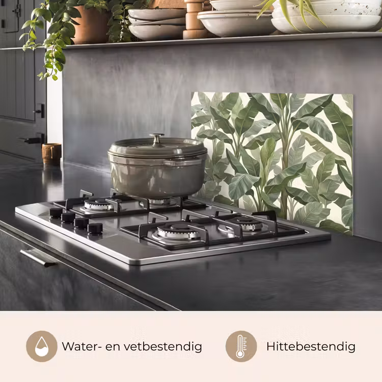 Planten - Bladeren - Tropisch - Groen keuken achterwand spatscherm klein -usp_NL