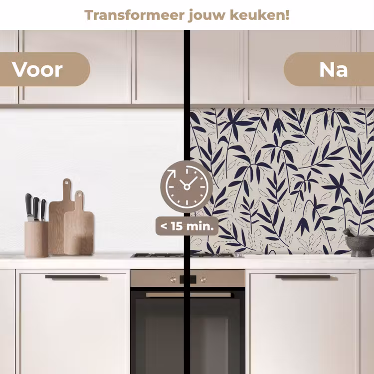 Planten - Japan - Patronen keuken achterwand 2 middel 871 -voor-na2_NL