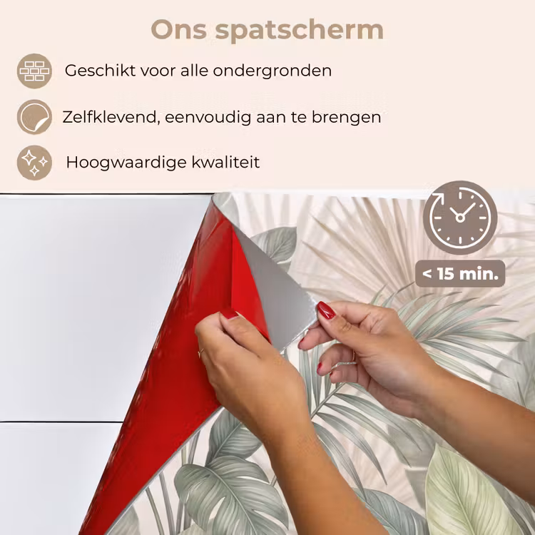 Planten - Tropisch - Bladeren - Groen - Natuur keuken achterwand spatscherm klein -spatscherm_NL