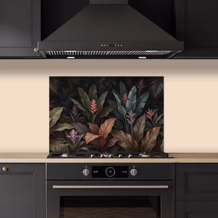 Planten - Tropisch - Jungle - Donker - Natuur keuken achterwand spatscherm klein -sfeer1