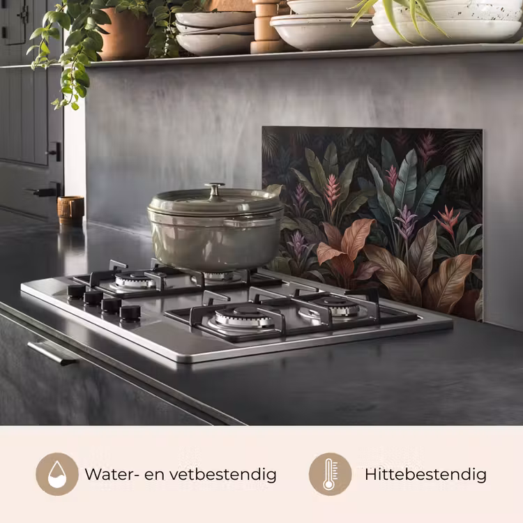 Planten - Tropisch - Jungle - Donker - Natuur keuken achterwand spatscherm klein -usp_NL