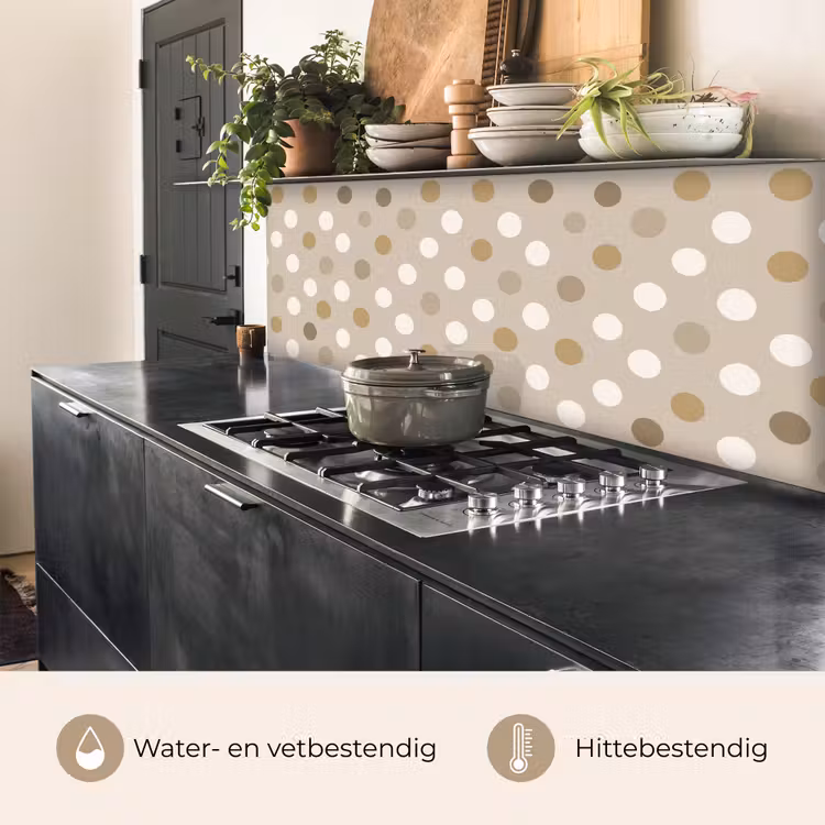 Polka - Dots - Beige keuken achterwand 2 middel 871 -usp_NL