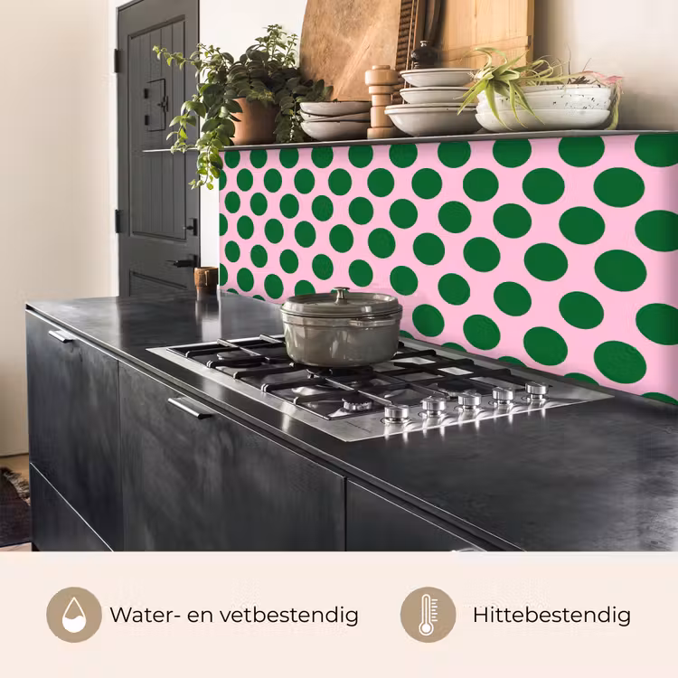Polkadots - Patroon - Groen keuken achterwand 2 middel 871 -usp_NL