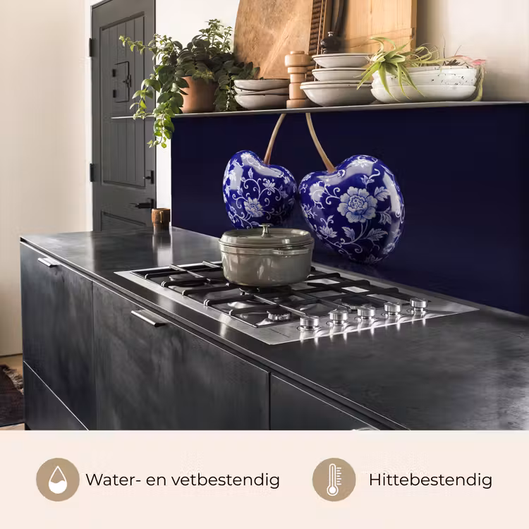 Porselein- Kersen - Delfts - Blauw keuken achterwand 2 middel -usp_NL