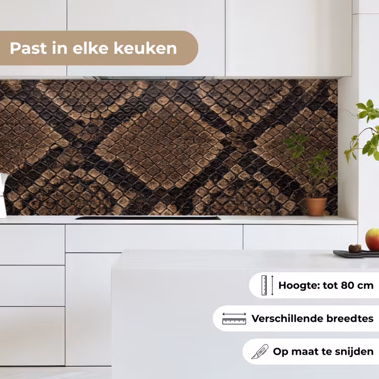 Python - Schubben - Brons keuken achterwand 2 middel -sfeer4_NL