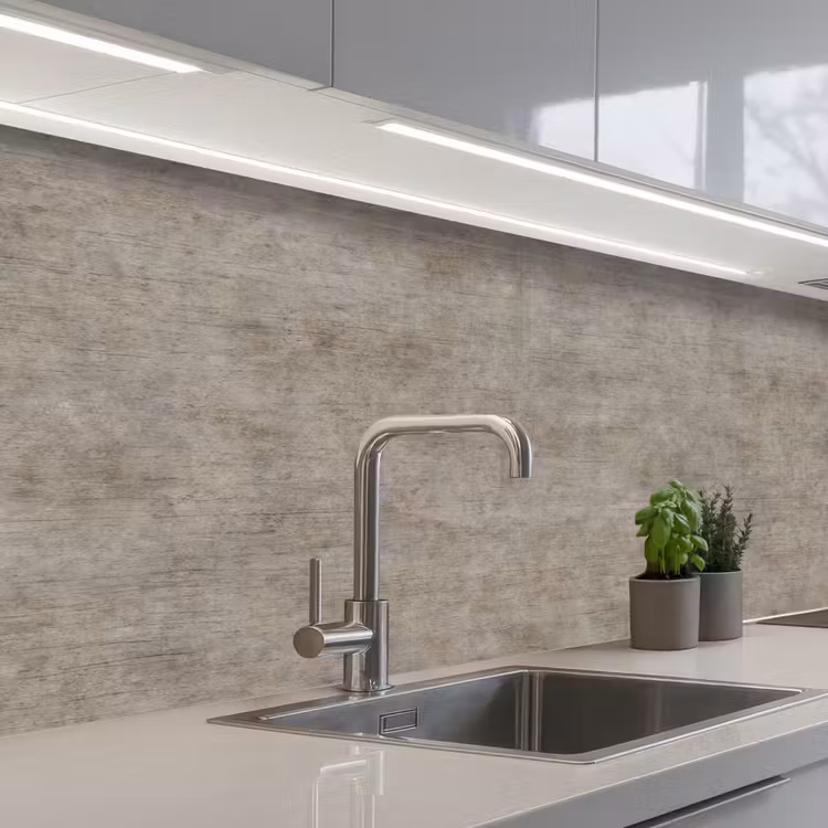 Retro - Beton - Patroon keuken achterwand 2 middel 871 -3d_schuin