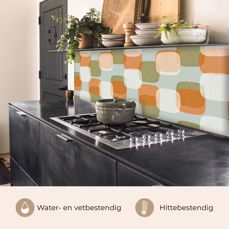 Retro - Patroon - Pastel keuken achterwand 2 middel 871 -usp_NL