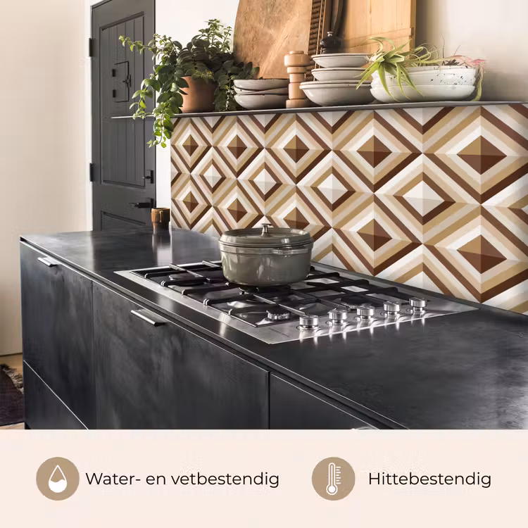 Retro - Ster - Design keuken achterwand 2 middel 871 -usp_NL