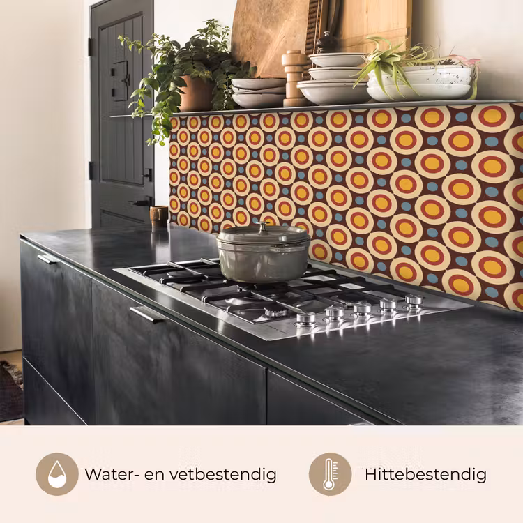 Retro - Vintage - Design - Cirkel keuken achterwand 2 middel 871 -usp_NL
