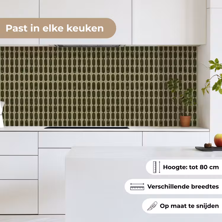 Ritmisch - Effect - Groen keuken achterwand 2 middel 871 -sfeer4_NL