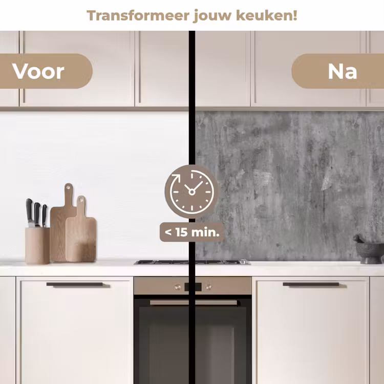 Roest - Beton - Patroon keuken achterwand 2 middel 871 -voor-na2_NL