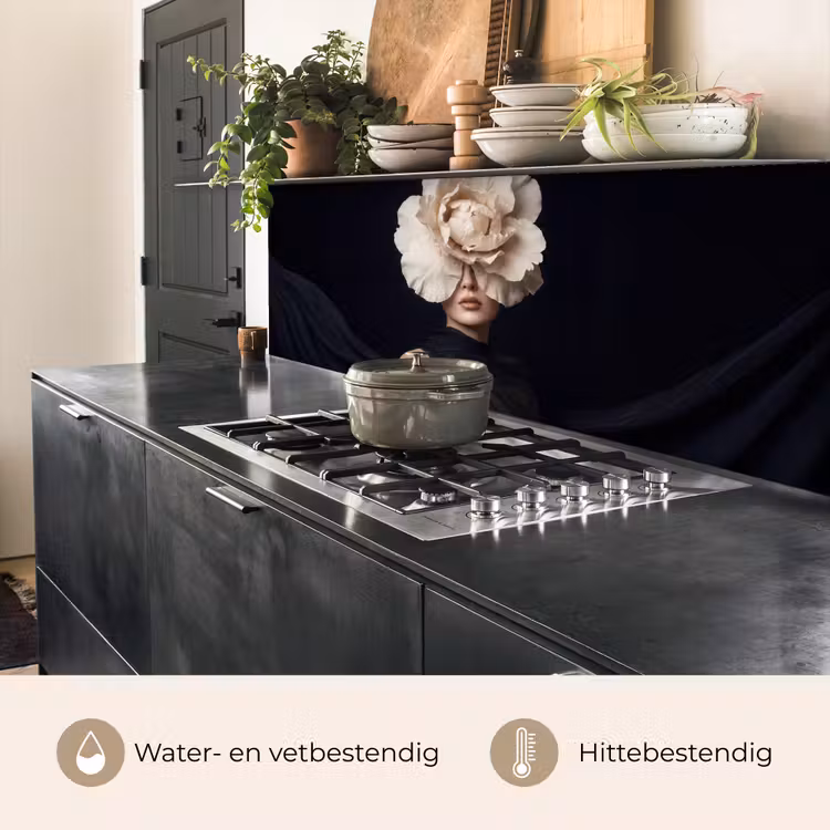 Roos - Tijdloos - Zwart keuken achterwand 2 middel -usp_NL