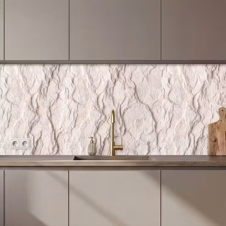 Rots - Structuur - Natuur - Beige - Abstract keuken achterwand 2 middel zz_3dshopping