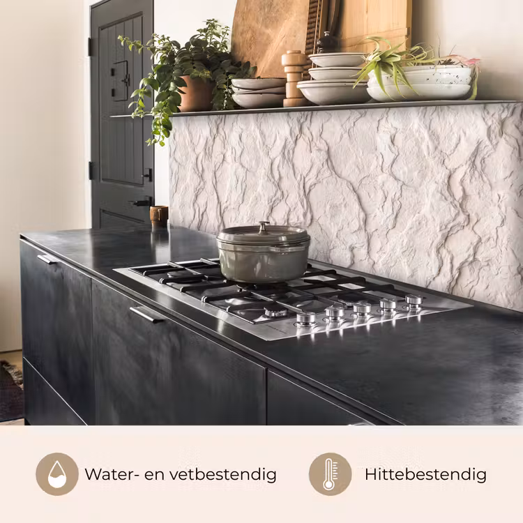 Rots - Structuur - Natuur - Beige - Abstract keuken achterwand 2 middel -usp_NL