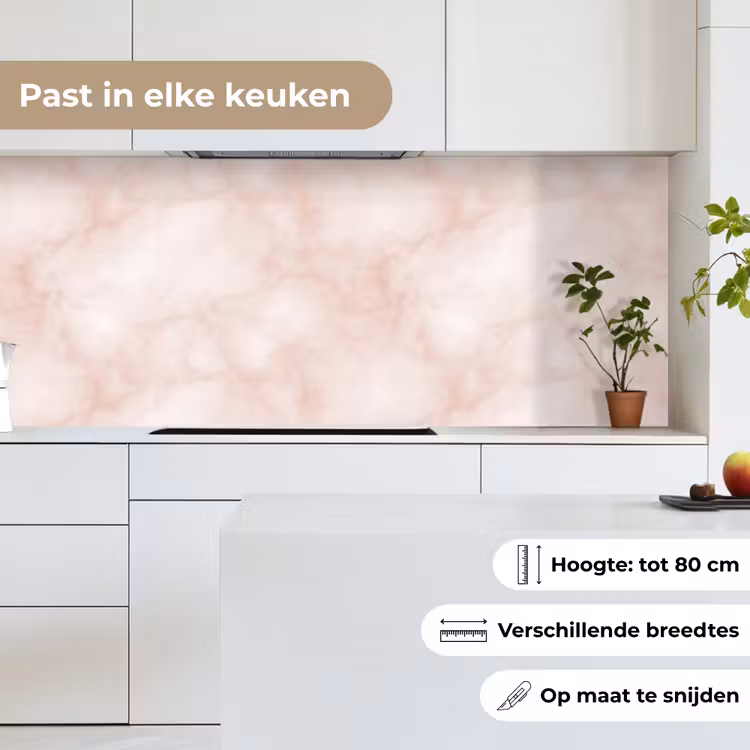 Roze - Marmer - Crème keuken achterwand 2 middel 871 -sfeer4_NL