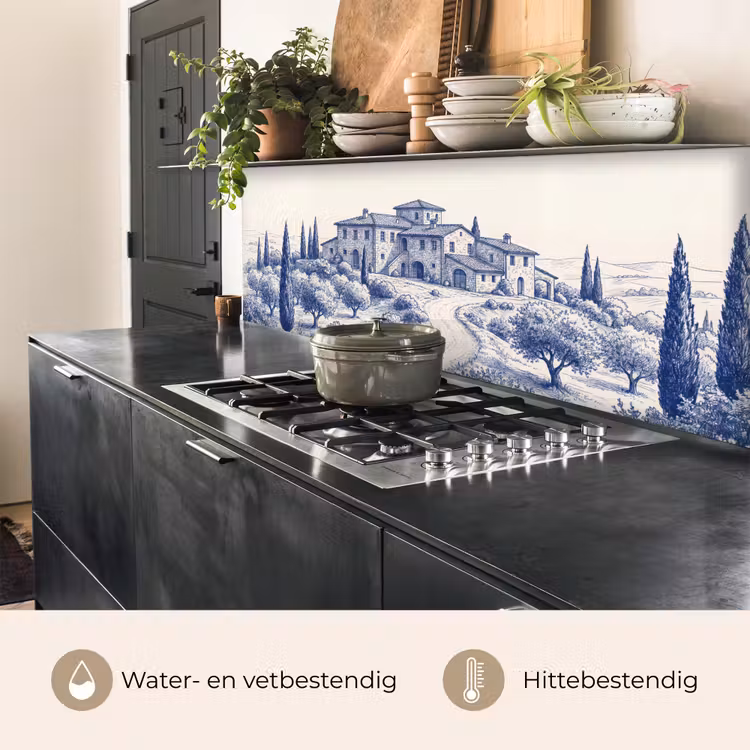 Rustiek - Landgoed - Blauw keuken achterwand 2 middel -usp_NL