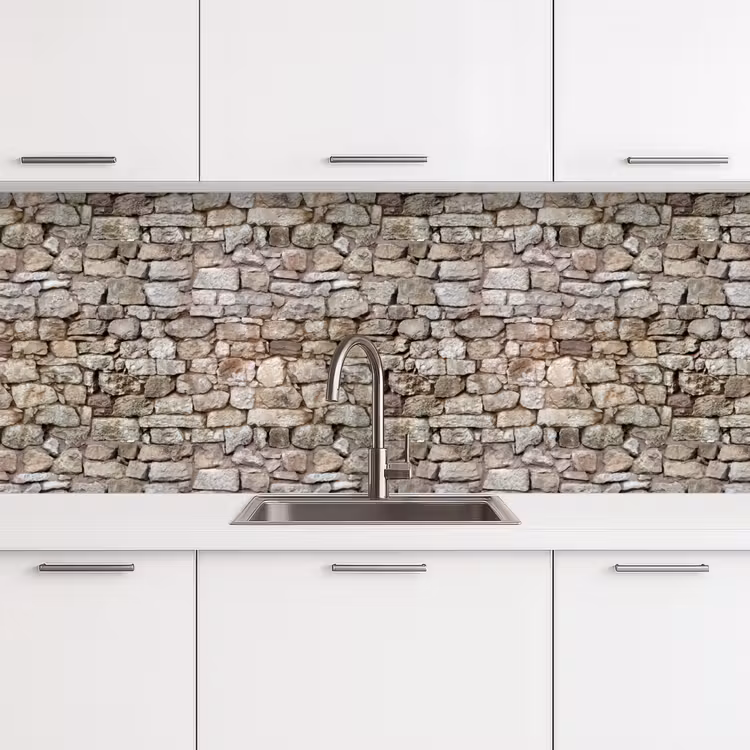 Ruw - Stenen - Muur - Natuurstenen keuken achterwand 2 middel 871 -3d