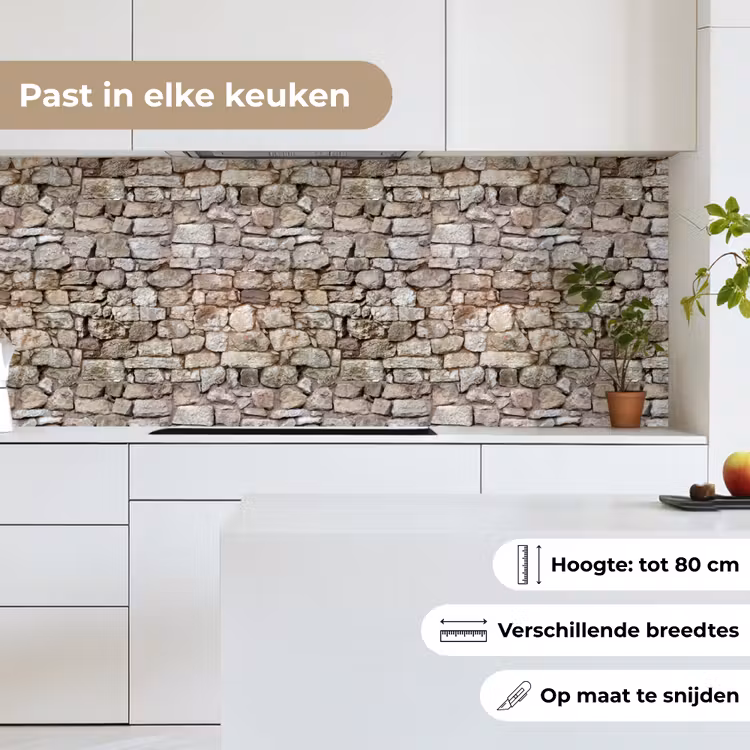 Ruw - Stenen - Muur - Natuurstenen keuken achterwand 2 middel 871 -sfeer4_NL