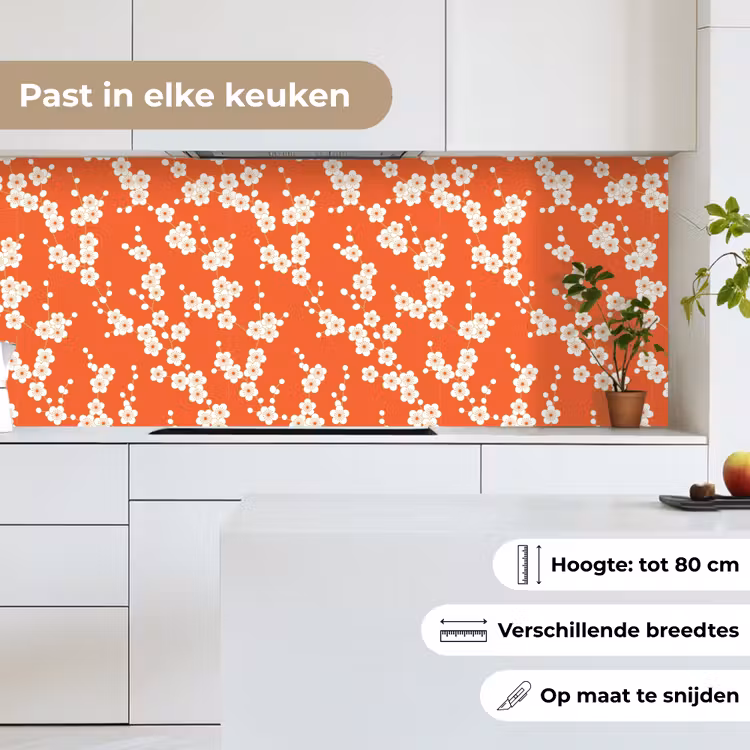 Sakura - Bloemen - Patroon - Japan keuken achterwand 2 middel 871 -sfeer4_NL