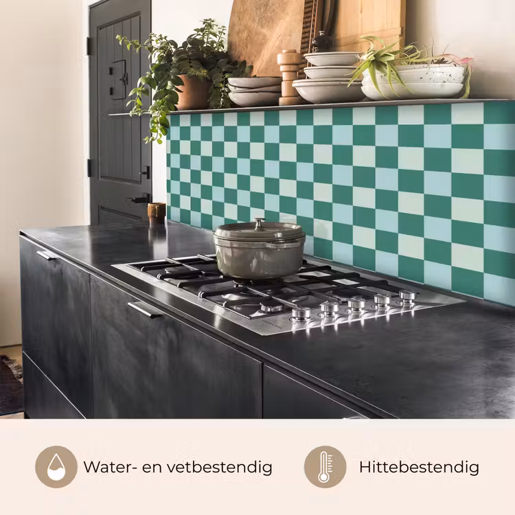 Schaak - Klassiek - Groen keuken achterwand 2 middel 871 -usp_NL