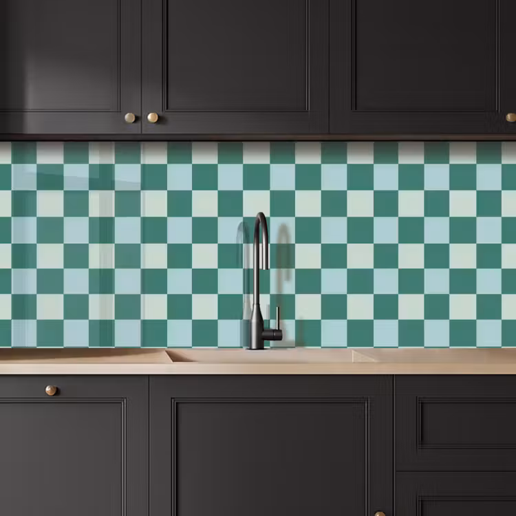 Schaak - Klassiek - Groen keuken achterwand 2 middel 871 -sfeer1