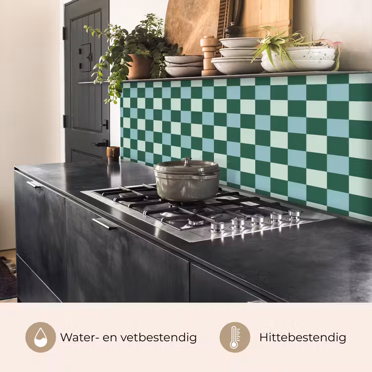 Schaakbord - Klassiek - Groen keuken achterwand 2 middel 871 -usp_NL