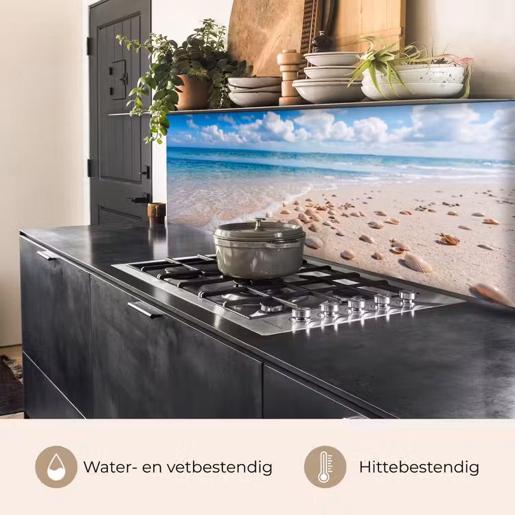 Schelpen - Strand - Natuur - Beige keuken achterwand 2 middel -usp_NL